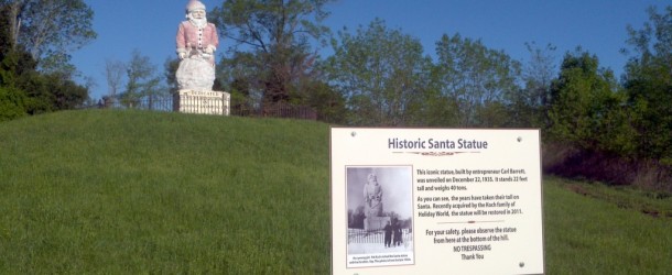 The Historic Santa Statue Restoration Begins